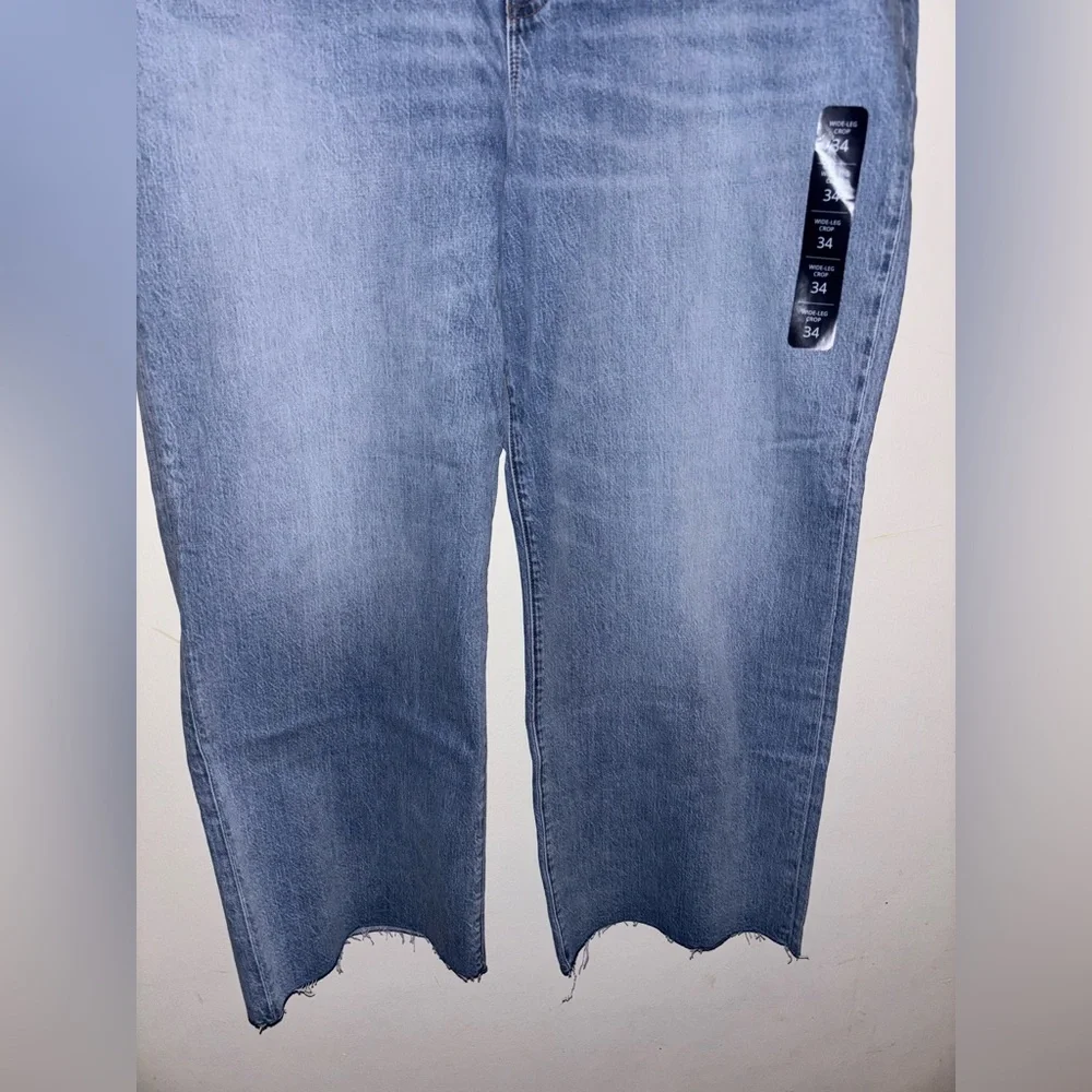 NWT J.Crew Wide-leg cropped jean in all-day stretch Size 34 Denim Casual Summer